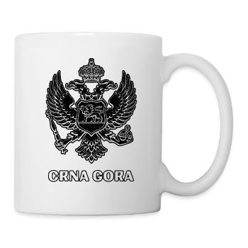 Crna Gora Doppeladler Montenegro Balkan - Tasse - Weiß - Rechts