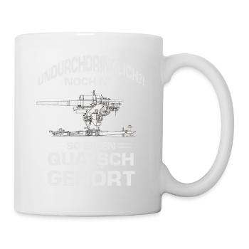 Militär Armee Bundeswehr Soldaten 88mm Flak - Tasse - Weiß - Rechts
