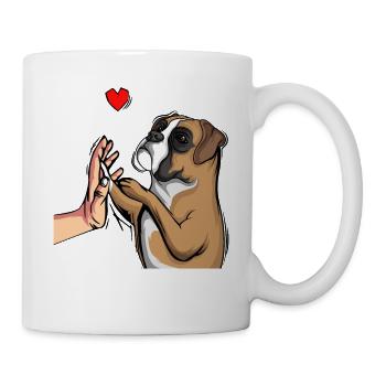 Boxer Chiens Chère Maîtresse Maître - Mug blanc - blanc - Droite