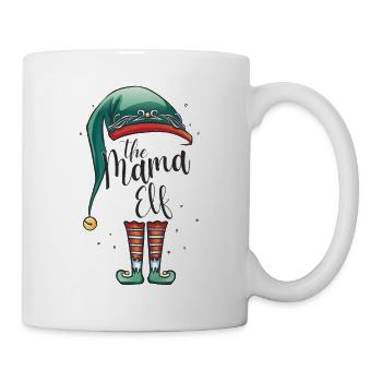 Die Mama Elfe Weihnachts Outfit Damen Frauen Mutti - Tasse - Weiß - Rechts