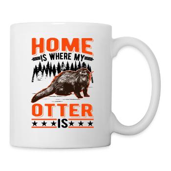 Home is where my Otter is Otter Sea Otter - Mug - white - Right