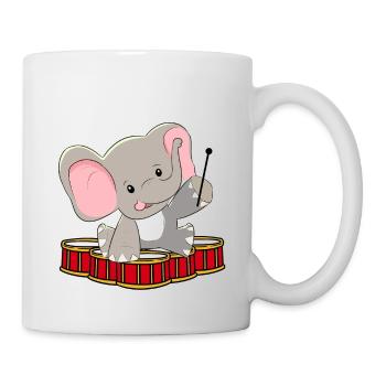 Xmas Baby Play Drum Noise Screaming Drum - Mug - white - Right