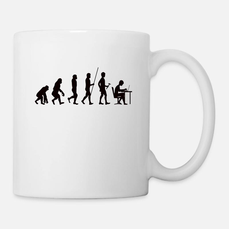 Home Office Evolution Büro - Tasse - Weiß
