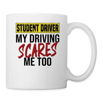 Learner driver Driving school Driving licence Novice driver - Mug - white - Right