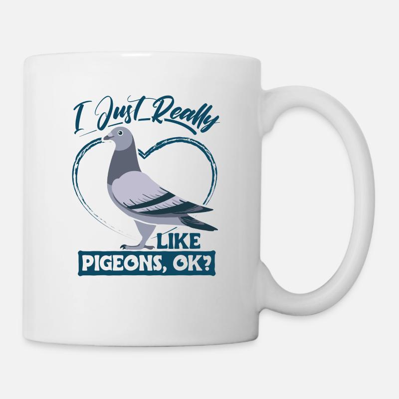 Pigeons Taube Tauben Taubenliebhaber Geschenk - Tasse - Weiß