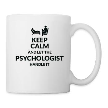 Restez calme, laissez le psychologue s’en occuper - Mug blanc - blanc - Droite