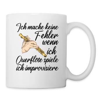 Querflöte - Tasse - Weiß - Rechts