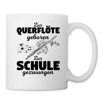 Querflöte - Tasse - Weiß - Rechts