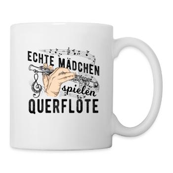 Querflöte - Tasse - Weiß - Rechts