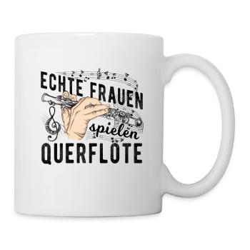 Querflöte - Tasse - Weiß - Rechts