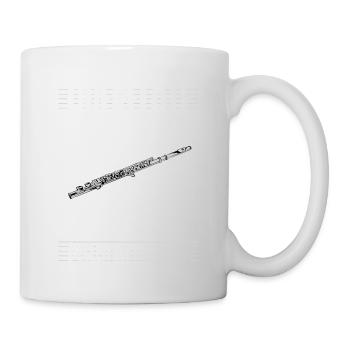 Querflöte - Tasse - Weiß - Rechts