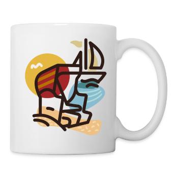Ostsee Szene - Tasse - Weiß - Rechts