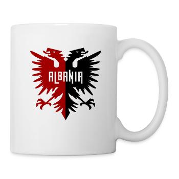 Albanien roter doppelkopfadler Albania Kuq e zi - Tasse - Weiß - Rechts