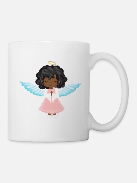 Christkind Afrodeutsch Afroamerikanisch Schwarz - Kop/krus - hvid