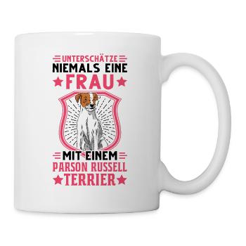 Parson Russell Terrier Frau - Tasse - Weiß - Rechts