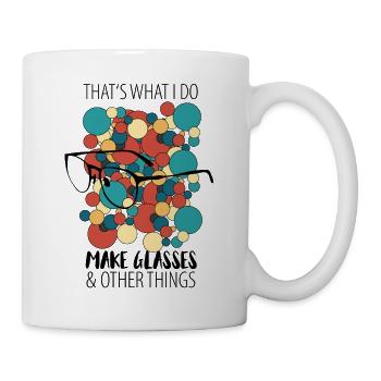 Optiker Augenoptiker Brille Brillenträger - Tasse - Weiß - Rechts
