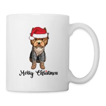Yorkie Merry Christmas - Tasse - Weiß - Rechts