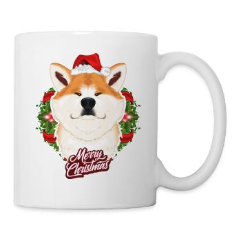 Akita Inu Lover I Merry Christmas Akita Inu - Mug - white - Right