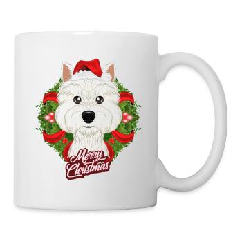 Merry Christmas West Highland Terrier - Mug - white - Right