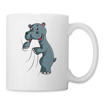 Hippopotame - Mug blanc - blanc - Droite