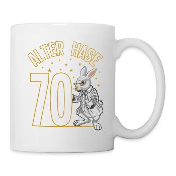 70 Geburtstag Geschenke lustig 70. Geburtstag Mann - Tasse - Weiß - Rechts