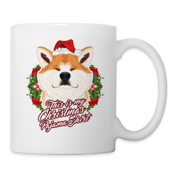 This Is My Christmas Pajama Shirt Akita Inu - Tasse - Weiß - Rechts