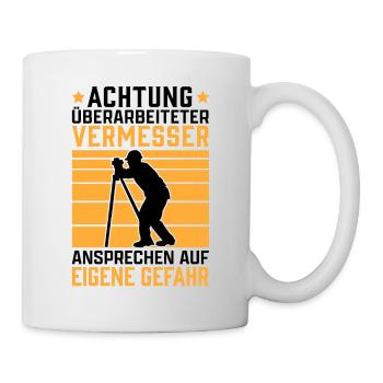 Überarbeiteter Vermessungstechniker Vermesser - Tasse - Weiß - Rechts