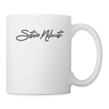 Bitcoin Satoshi Nakamoto BTC Lettering - Mug - white - Right