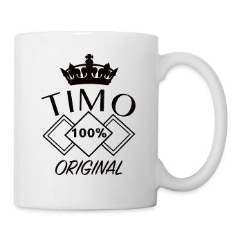 Timo Nom Prénom Anniversaire - Mug blanc - blanc - Droite