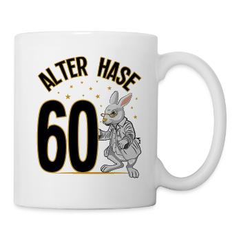 60 Geburtstag Geschenke lustig 60. Geburtstag Mann - Tasse - Weiß - Rechts