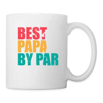 Golf Lover Papa I Dad Father I Best Papa By Par - Mug - white - Right