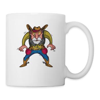 Tischtennis Retro Spieler Old Schmetterhand - Tasse - Weiß - Rechts