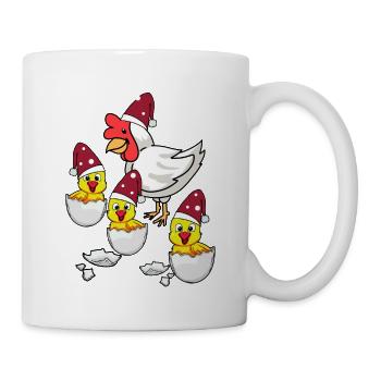 Noël Noël Mère Poulailler Nicholas - Mug blanc - blanc - Droite