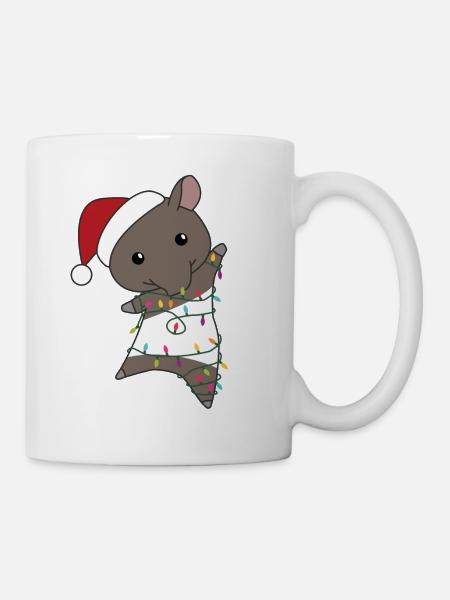 Tapir Weihnachten Tapire Winter Tiere - Tasse - Weiß