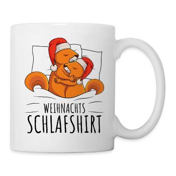 Eichhörnchen Weihnachten - Tasse - Weiß - Rechts