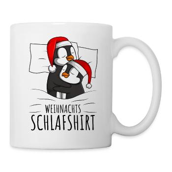 Pinguin Weihnachten - Tasse - Weiß - Rechts