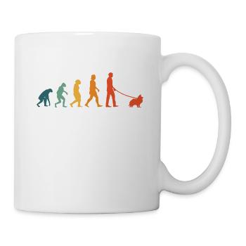 Shetland Sheepdog Evolution Rétro Sheltie - Mug blanc - blanc - Droite