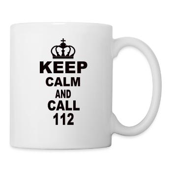 Keep Calm And Call 112 - Mug - white - Right