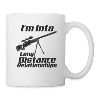 Scharfschützen Schießen Waffenbesitzer Waffe - Tasse - Weiß - Rechts