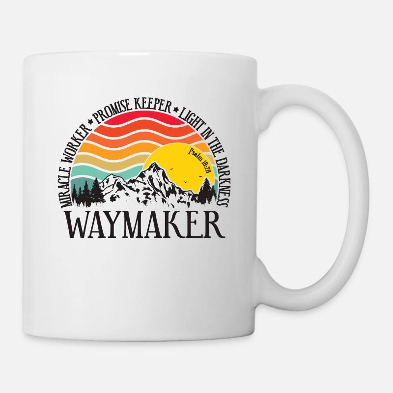 Waymaker & Vêtements chrétiens - Mug blanc - blanc