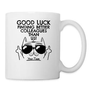Changement d’emploi Nouvel emploi Adieu Cadeau d’adieu - Mug blanc - blanc - Droite