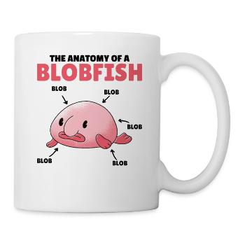 Blobfish Explanation Anatomy of an Blobfish - Mug - white - Right