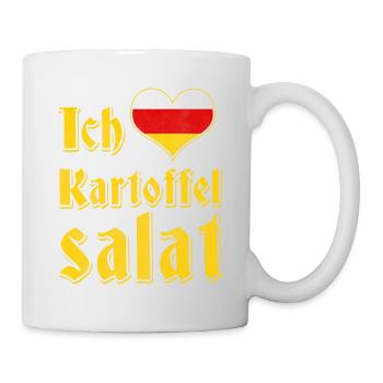 J'adore Kartoffelsalat apres tenue ski - Mug blanc - blanc - Droite