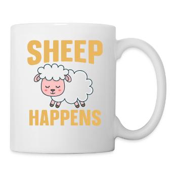 Funny sheep, sheep not only for shepherds - Mug - white - Right