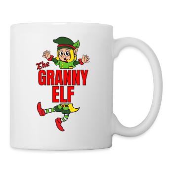 The Granny Elf Elfe Partnerlook Weihnachtself - Tasse - Weiß - Rechts