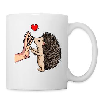 Igel Liebe Damen Kinder Kinder - Tasse - Weiß - Rechts