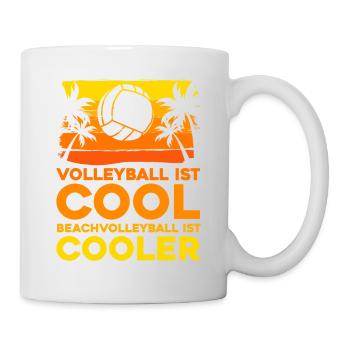 Volleyball Beachvolleyball - Tasse - Weiß - Rechts