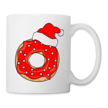 CHRISTMAS DONUT CHRISTMAS CAP ST. NICHOLAS GIFT - Mug - white - Right