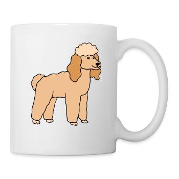 Pudel Hund Hunderasse - Tasse - Weiß - Rechts