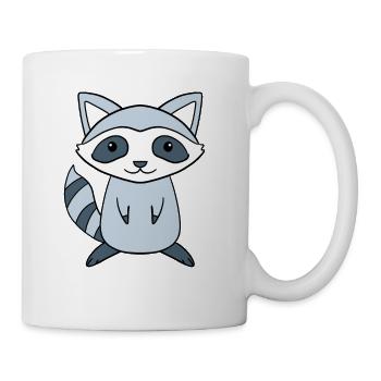 Raton laveur - Mug blanc - blanc - Droite